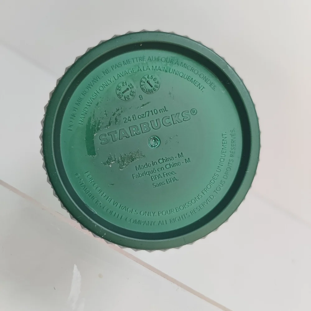 NEW Starbucks Diamond Texture Tumbler Venti 24 Oz Green Ombre Gradient 2022